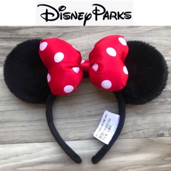 Disney Accessories - Disney Parks Minnie Mouse Ears Polka Dot Headband